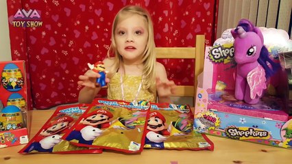 SUPER MARIO eggs and giant surprise blind bags with toys and silly play at the end