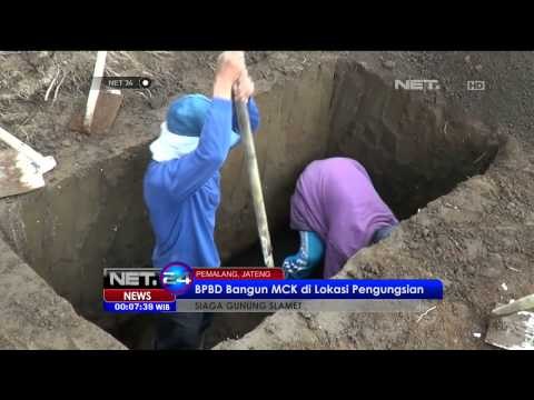 Sarana MCK Dibangun di Tenda Pengungsian untuk Antisipasi Erupsi Gunung Slamet -NET24