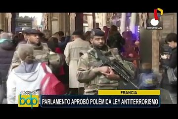 Francia aprueba controvertida ley antiterrorista