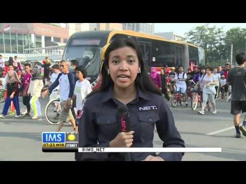 Suasana Peringatan Hari Perdamaian Internasional di Bundaran HI -IMS