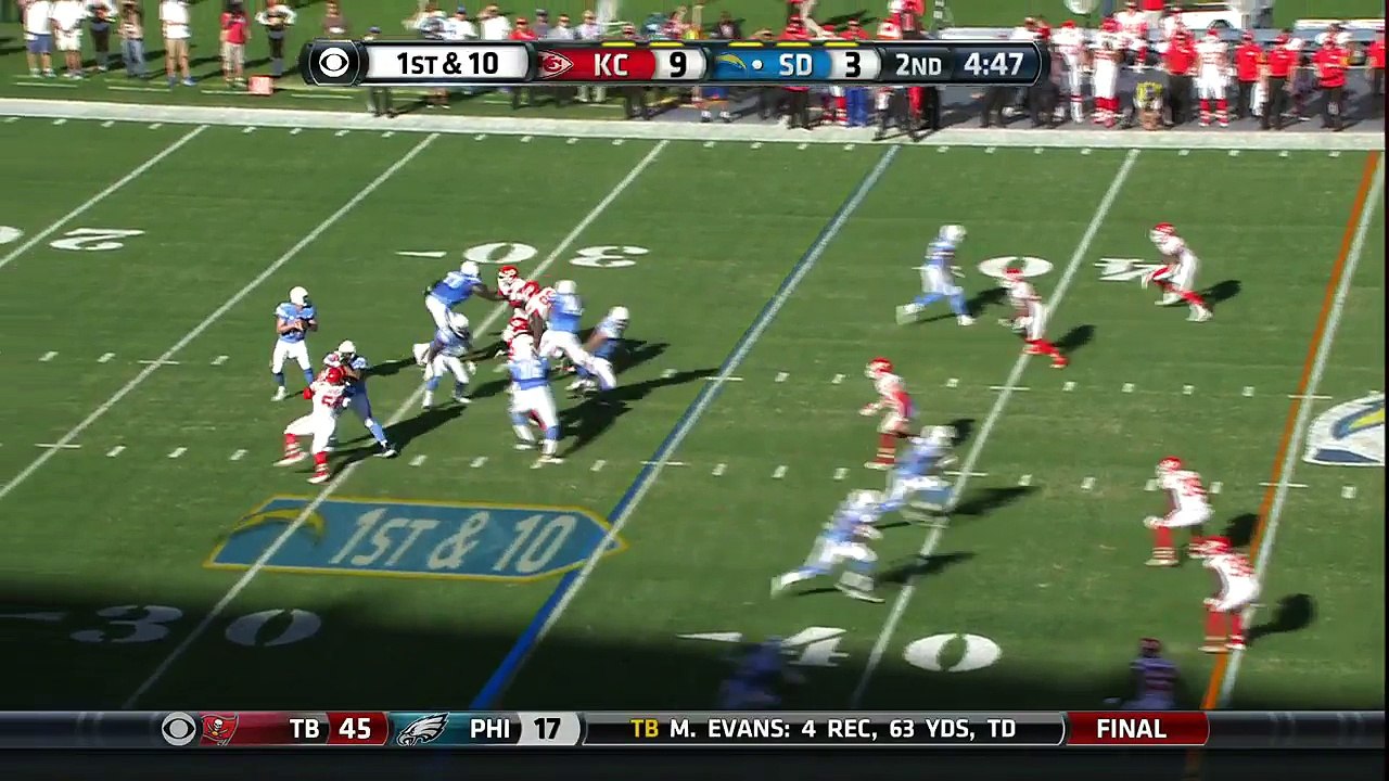 2015 - Chargers Philip Rivers finds Melvin Gordon for 12 yards
