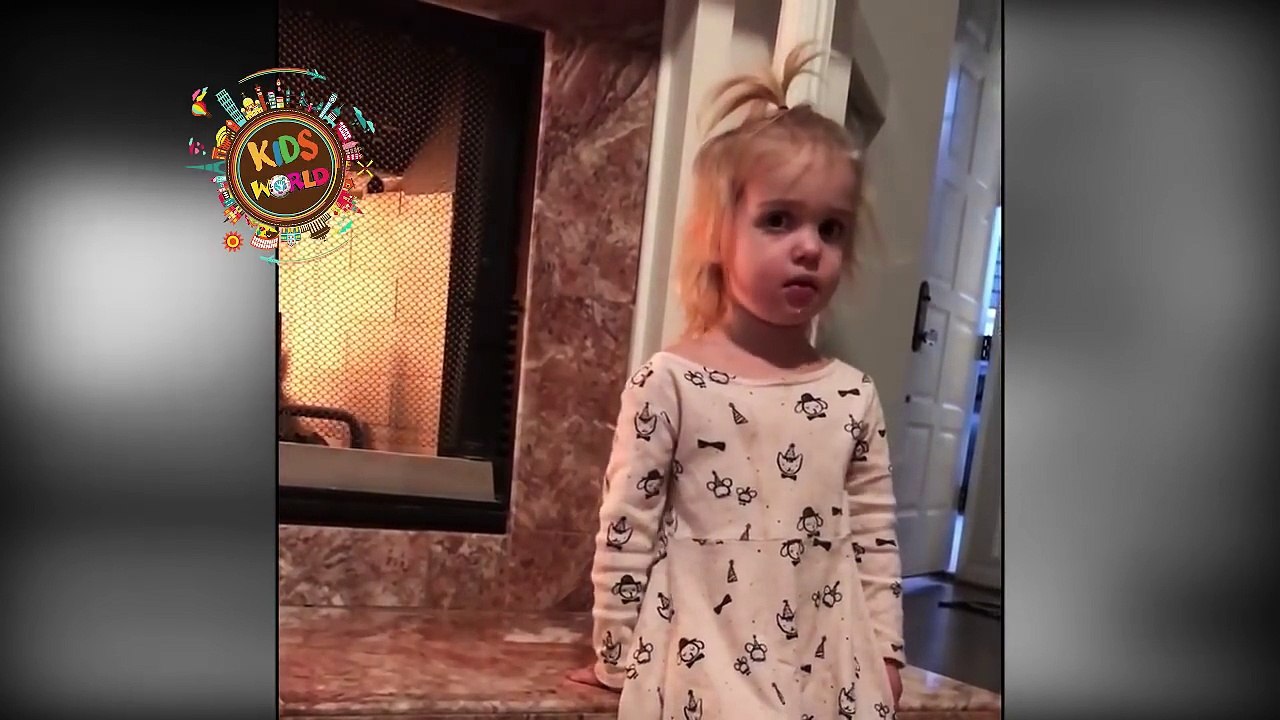 Funny video 2 years old Mila and Emma's Stories & Mila's Good Bye