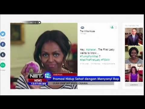 Promosi hidup sehat dan menyanyi rap ala Michelle Obama - NET12