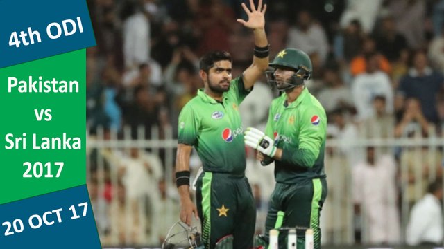 Pakistan vs Sri Lanka | 4th ODI | 20 Oct 2017 | Babar Azam & Shoaib Malik Hits Fifty | Highlights