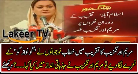 GO NAWAZ GO During Maryam Aurangzeb's Speech