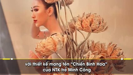 Lộ diện trang phục truyền thống Hà Thu sẽ tranh tài tại Miss Earth 2017