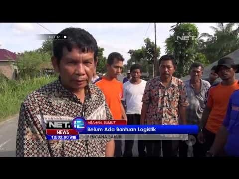 BPBD mulai dirikan tenda untuk pengungsi banjir di Asahan - NET12