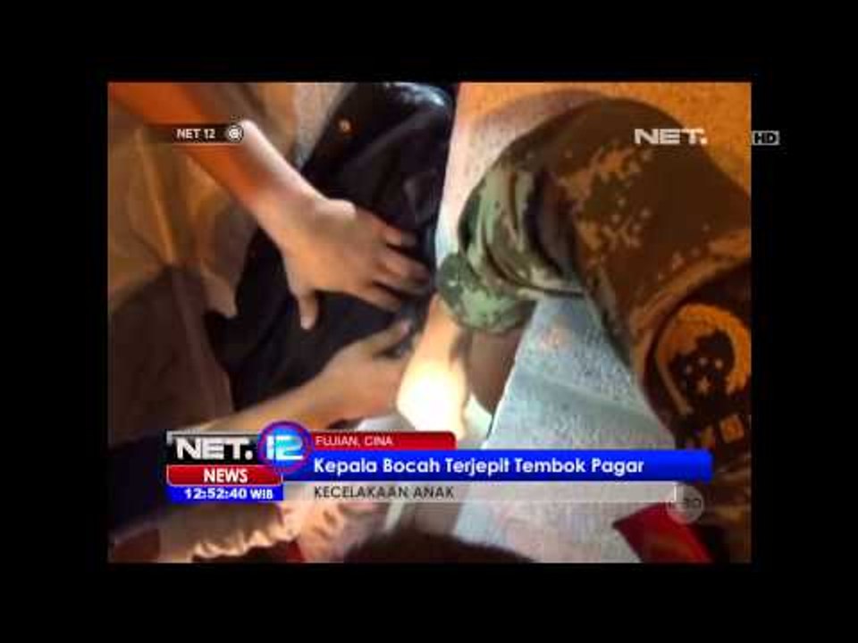 Kepala Bocah Laki-laki Tersangkut di Tembok Pagar -NET12