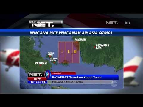 Tim Basarnas perluas pencarian pesawat Air Asia QZ 8501 - NET12