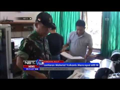 Lontaran Material Vulkanis Gunung Lokon Meletus Capai 600 meter -NET5