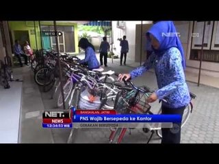 PNS Kabupaten Bangkalan Wajib Bersepeda ke Kantor 2 Kali Seminggu -NET12