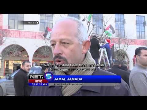 Pohon natal unik ingatkan konflik Israel dan Palestina - NET5