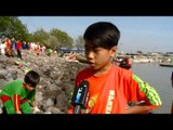 Bersih Pantai Kenjeran oleh Ribuan Siswa SD Hingga SMA di Surabaya -NET12