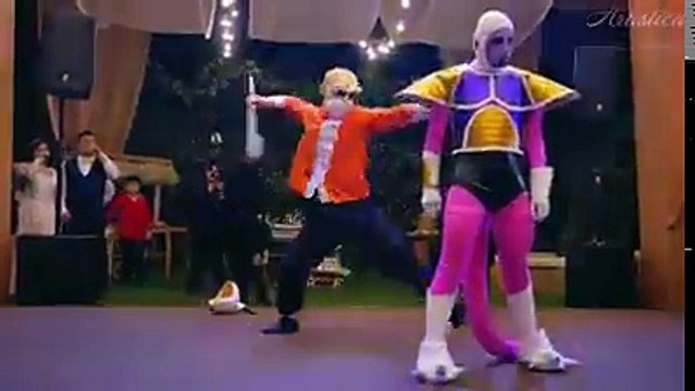 Un mariage avec une chorégraphie de Dragon Ball Z