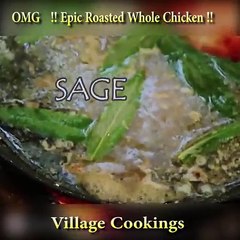 Roasted whole chicken