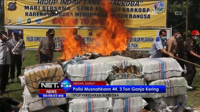 Pemusnahan Barang Bukti Oleh Polisi - NET24