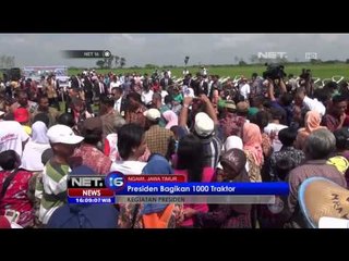 Presiden Jokowi bagikan seribu traktor kepada petani di Ngawi - NET16