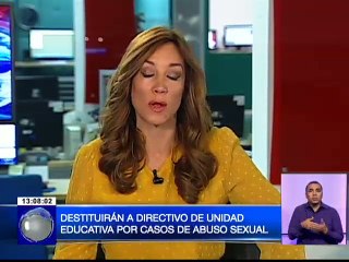 Destituirán a directivos de unidad educativa por casos de abuso sexual