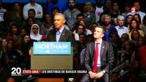 États-Unis : les meetings de Barack Obama