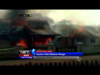 Mapolsek Jambi Dibakar Warga - NET5