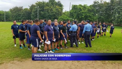 Policías con sobrepeso serán dados de baja