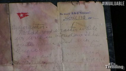 Desgarrador texto: encuentran carta escrita durante viaje del Titanic