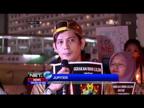 Sejumlah orang gelar aksi seribu lilin di Bundaran HI untuk Angeline - NET24