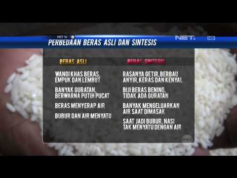 Cara membedakan beras asli dan sintetis secara kasat mata - NET16