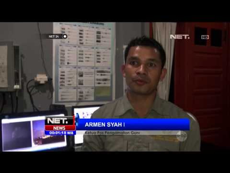 Gunung Sinabung kembali keluarkan guguran awan panas - NET24