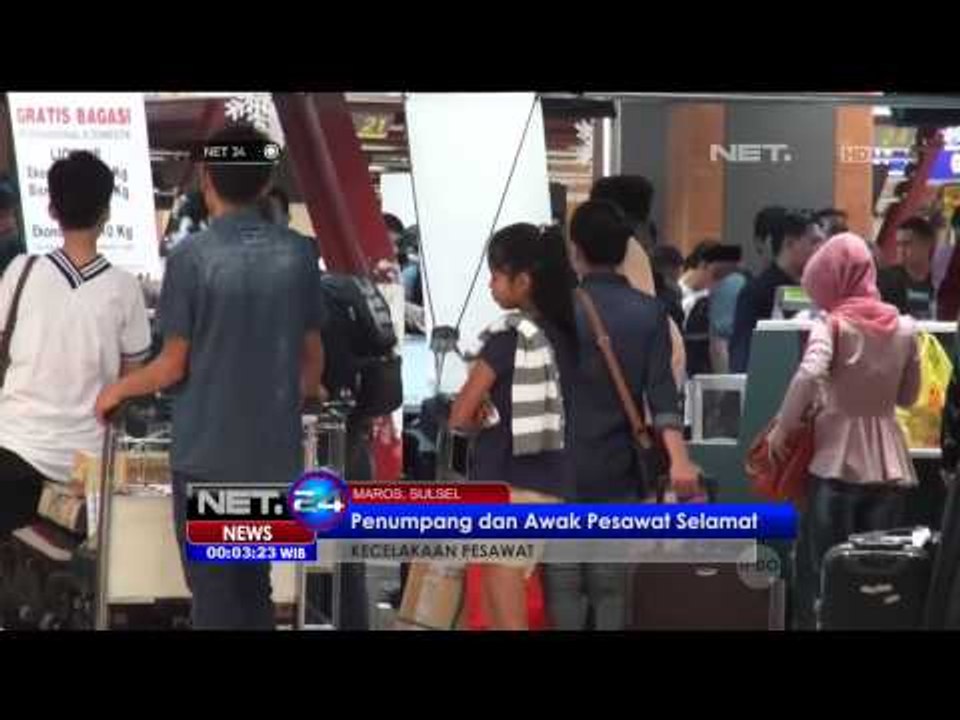 Cuaca Buruk, Pesawat Garuda Tergelincir - NET24