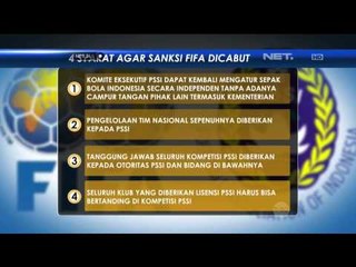 FIFA Berikan Surat Sanksi Untuk Indonesia-  NET24