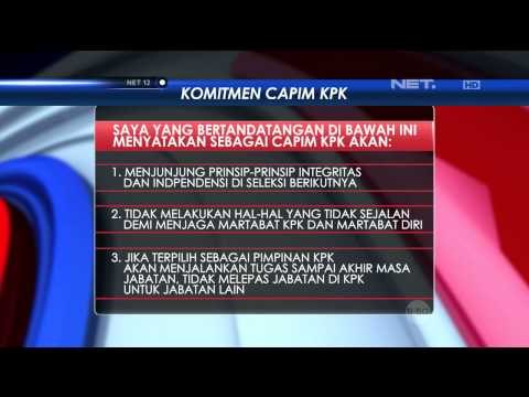 7 Capim KPK Tandatangan Pakta Intergritas - NET12