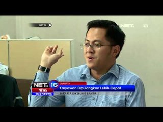 Banjir di Jakarta menghambat mobilitas warga termasuk para pekerja - NET16