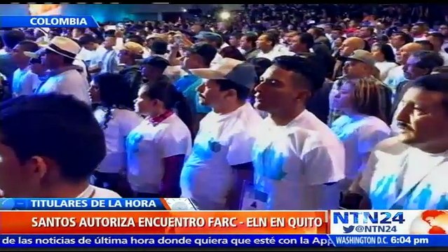 Presidente Juan Manuel Santos autoriza a miembros de FARC viajar a Quito para reunirse con líderes del ELN