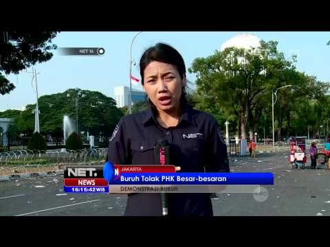 Live Report Demo Buruh di Depan Istana Merdeka - NET16