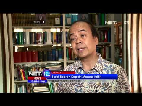 Surat Edaran Kapolri Menuai Kritik - NET12