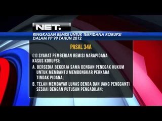 Rencana Kemenkumham Remisi dan Pembebasan Bersyarat Terpidana Korupsi - NET16