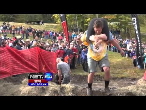 Semarak Lomba Tahunan Menggendong Istri di Amerika Utara - NET24