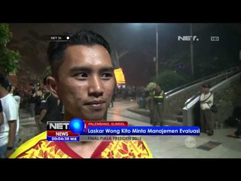 Pendukung Sriwijaya FC Kecewa Hasil Pertandingan Final Piala Presiden - NET24