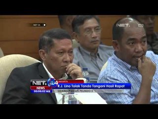 RJ Lino Tolak Tanda Tangan Hasil Rapat Pansus - NET24