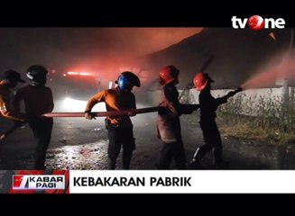 Kebakaran Besar Hanguskan Empat Bangunan Pabrik Garmen