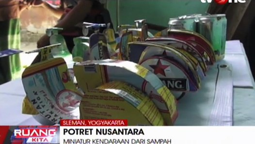 Miniatur Kendaraan dari Limbah Kaleng Bekas Minuman 