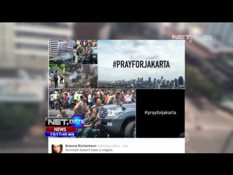 Tranding Topic Twitter #PrayForJakarta