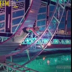 Crazy American Ninja Warrior - Extreme woman Jessie Graff