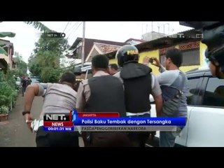 Baku Tembak Polisi Pengerebekan Narkoba Di Berlan, Jakarta - NEt24
