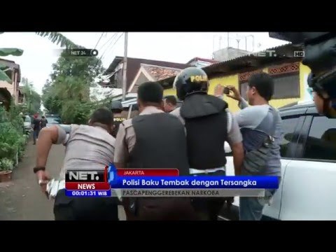 Baku Tembak Polisi Pengerebekan Narkoba Di Berlan, Jakarta - NEt24
