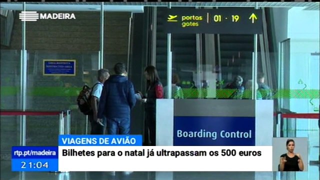 Preços de viagens de avião entre a Madeira e o continente, em época natalícia, já ultrapassa os 500€