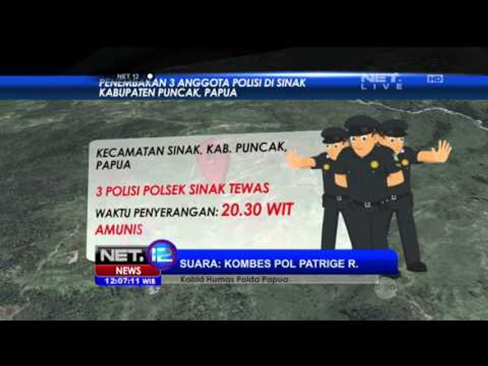 Phonner Kabid Humas Polda Papua Terkait Penembakan Polisi di Papua - NET12