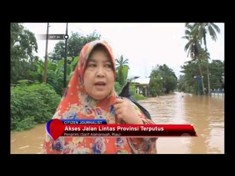 Banjir Rendam Ribuan Warga di Rokan Hulu, Riau - NET24