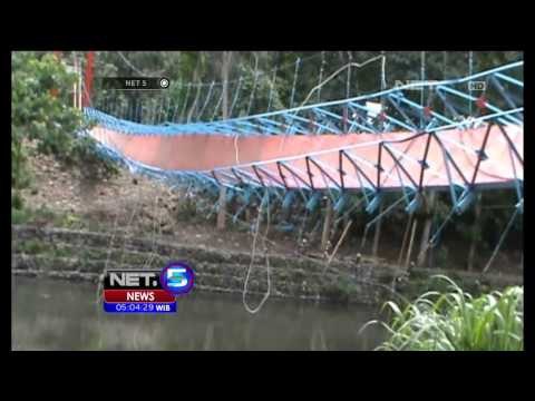 Kelebihan Beban, Sebuah Jembatan Gantung Penghubung Antar Desa di Mamuju Terputus - NET5